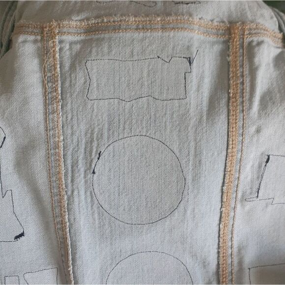 Custom Old Navy Denim Rock and Roll Vest - Picture 5 of 7
